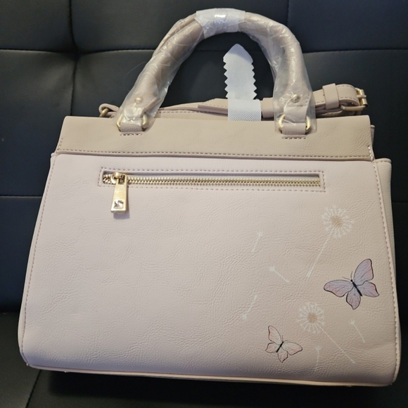 Disney Pink Tinker Bell Floral Satchel Bag - Picture 3 of 5